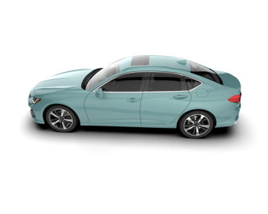 - Araba. Beyaz arka planda bir araba. 3d illüstrasyon.