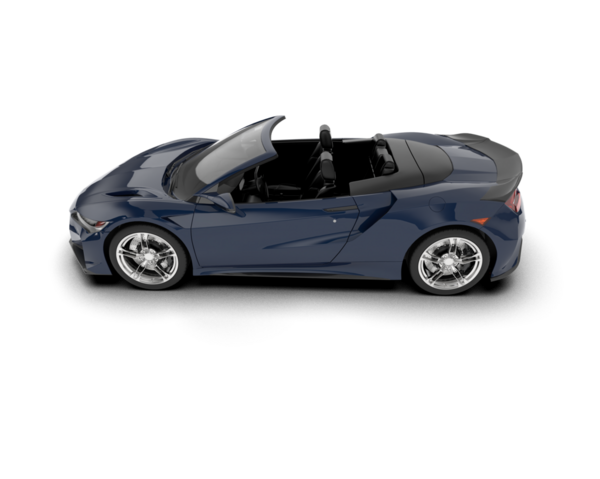 beyaz arka planda modern spor araba