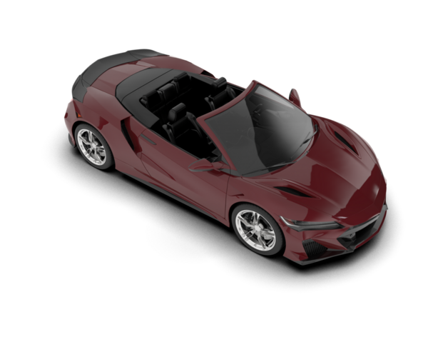 modern kırmızı üstü açık araba