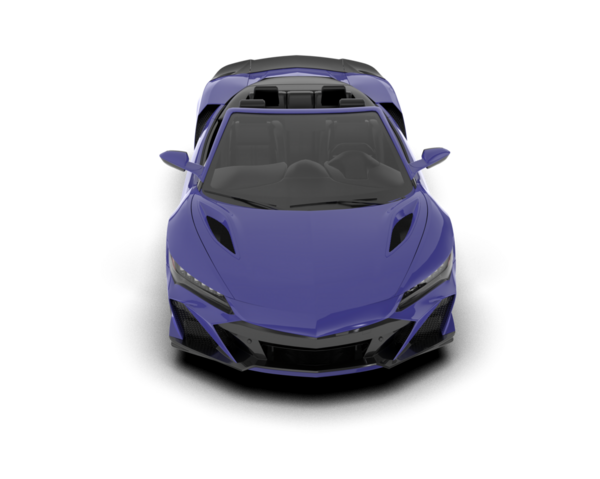 Modern araba arka planda izole edilmiş. 3D görüntüleme - illüstrasyon