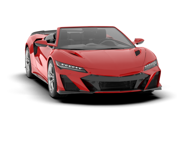 kırmızı modern spor araba beyaz arka planda izole edildi