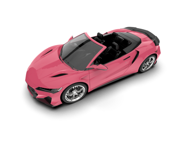 beyaz zemin üzerine kırmızı modern otomobil