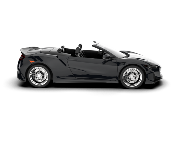 modern spor araba siyah arka planda izole