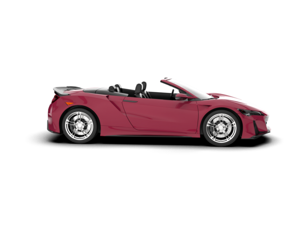 Beyaz arka planda izole edilmiş kırmızı lüks spor araba. 3d oluşturma
