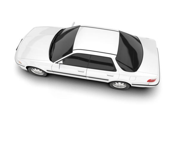 Beyaz lüks spor otomobil