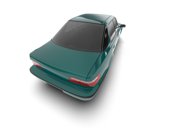 Beyaz arka planda modern cip arabası. 3 boyutlu model.