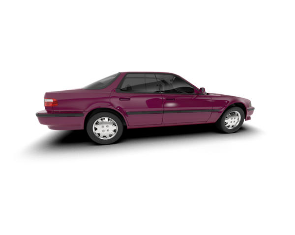 araba beyaz arkaplanda izole edildi