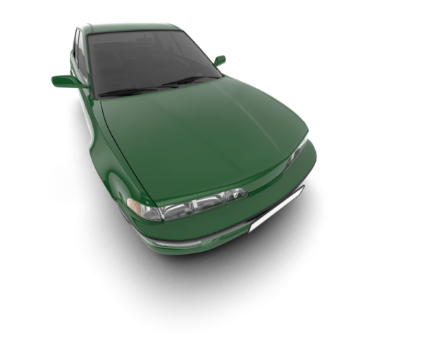 Beyaz arka planda izole edilmiş modern lüks araba. 3 boyutlu model.