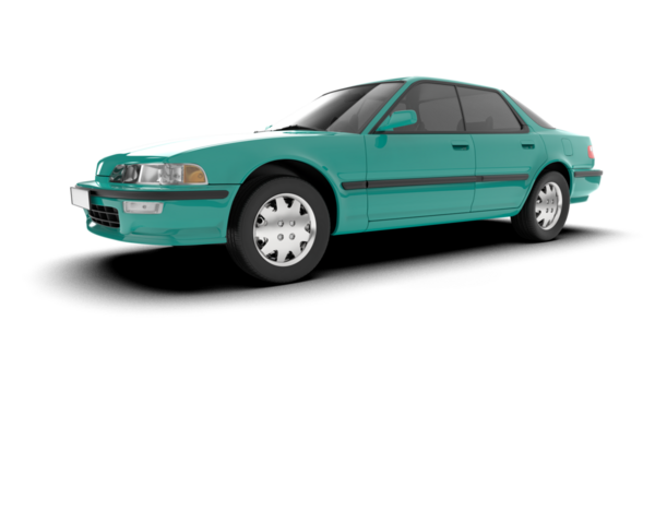 Eski bir arabanın 3 boyutlu görüntüsü.