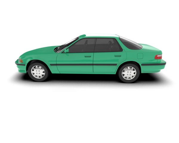 Modern araba. izole edilmiş gerçekçi 3d vektör çizimi