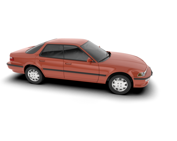 kırmızı modern araba beyaz arka planda izole edildi. 3 boyutlu görüntüleme