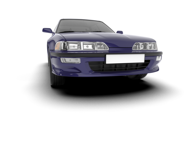 Araba beyaz zemin üzerine