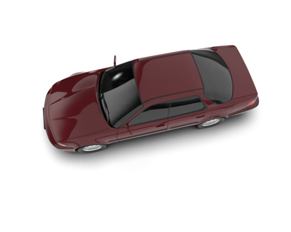 araba beyaz arkaplanda izole edildi