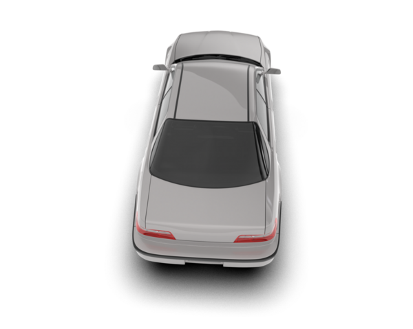 Araba beyaz arka planda izole edilmiş. 3d oluşturma