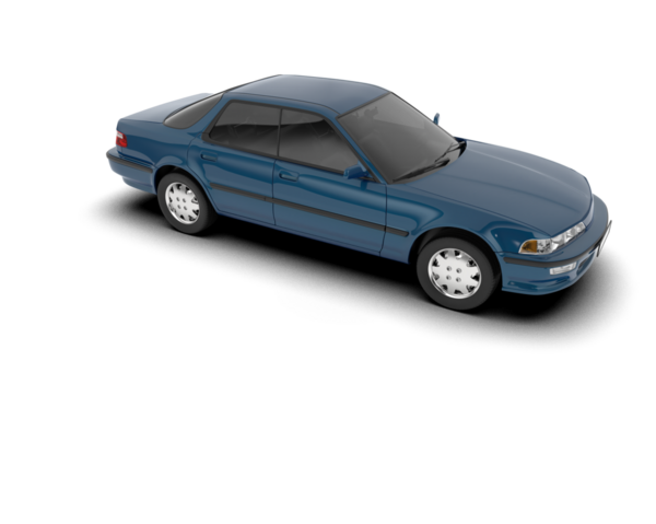 araba beyaz arkaplanda izole edildi