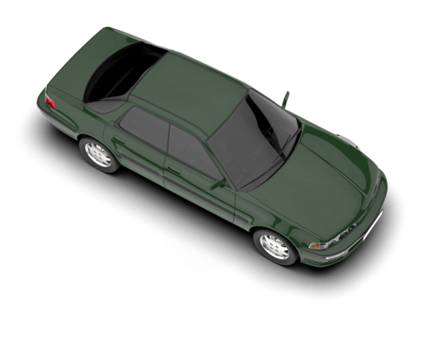 araba beyaz arkaplanda izole edildi