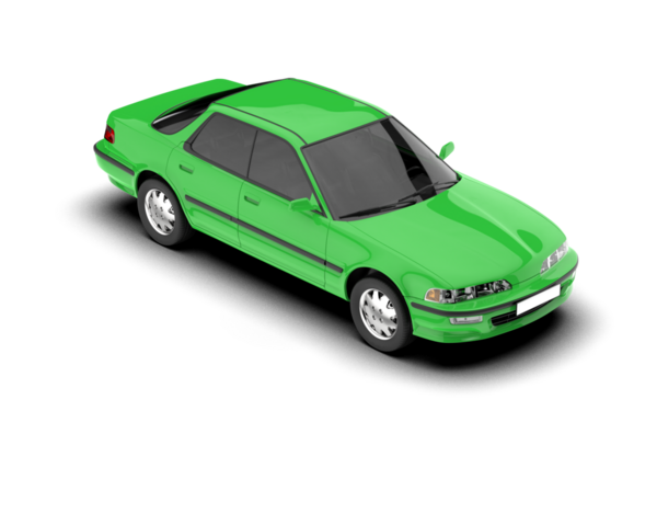 yeşil arka planda modern araba