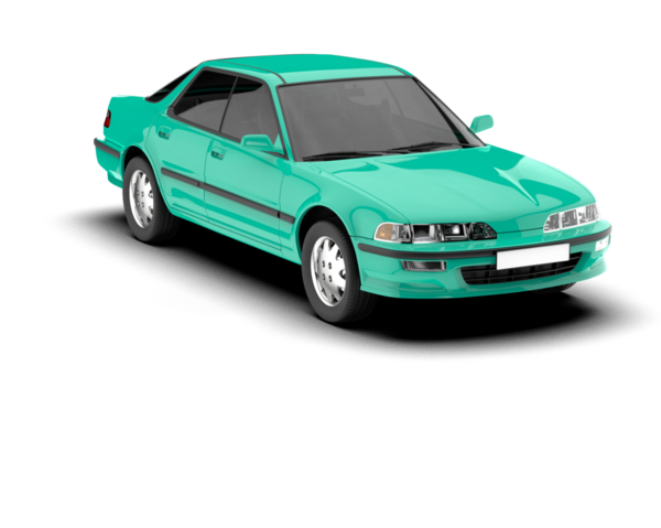 araba beyazda izole edildi