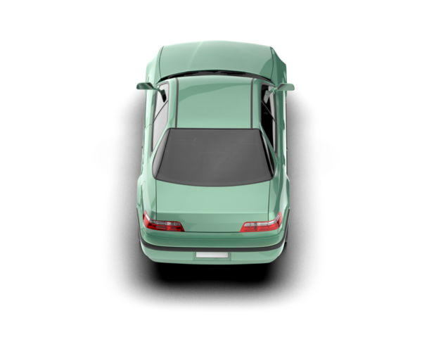 Yeşil spor araba. vektör illüstrasyonu