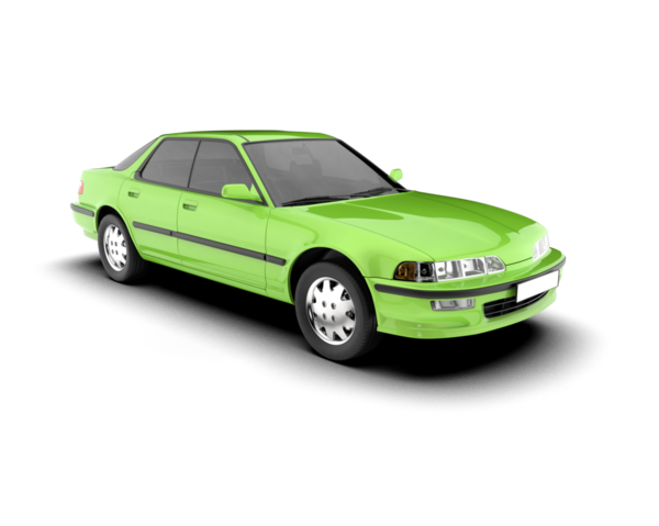 Yeşil araba vektör illüstrasyonu.