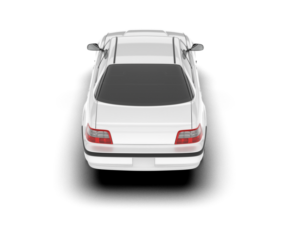 modern araba beyaz arkaplanda izole edildi