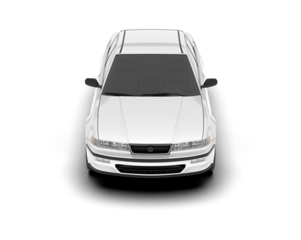 Arka planda beyaz retro araba var. 3d görüntüleme - illüstrasyon