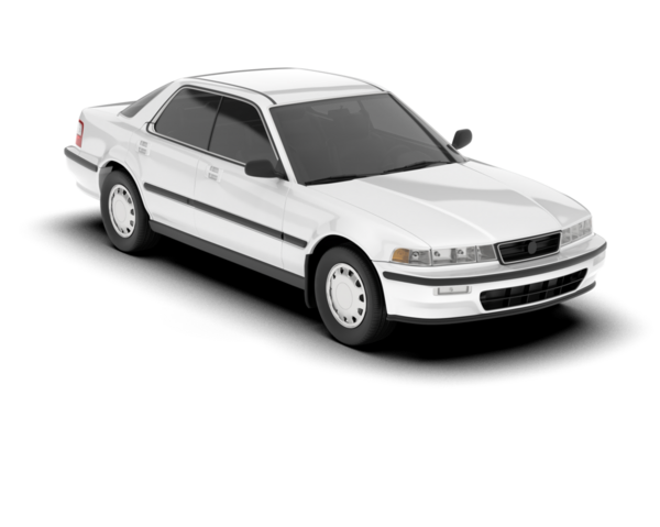 beyaz arkaplanda modern araba