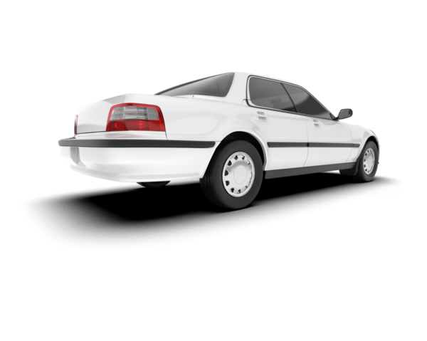 Araba beyaz zemin üzerine