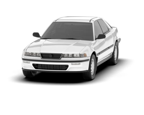 Beyaz araba arka planda izole edildi