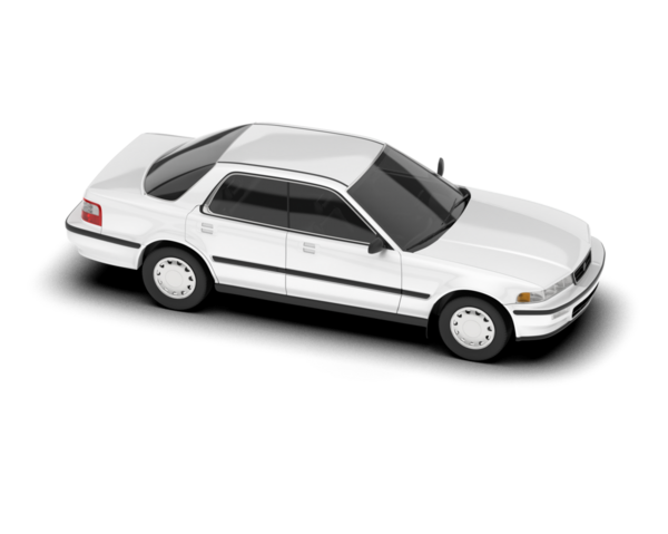 beyaz araba beyaz zemin üzerine izole