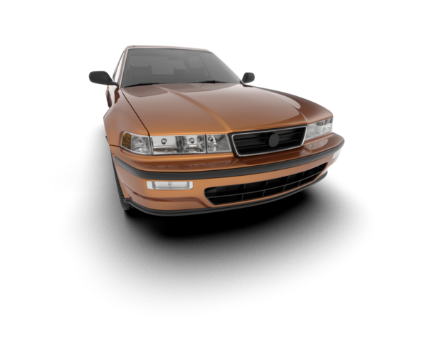 Beyaz arka planda modern bir araba. 3 Boyutlu Hazırlama