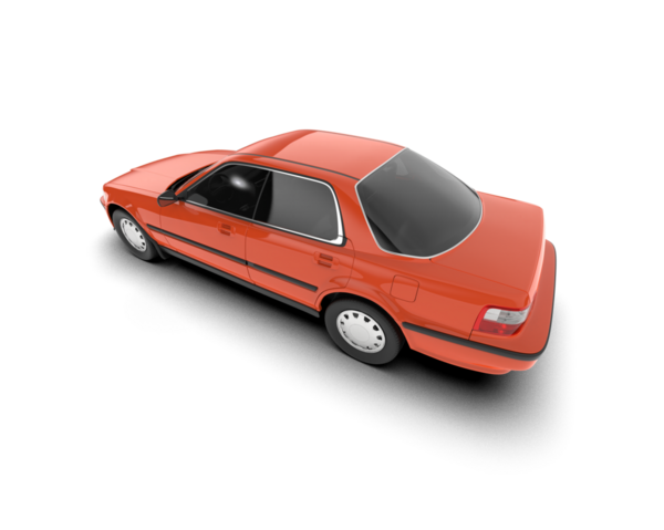 araba beyaz arkaplanda izole edildi.