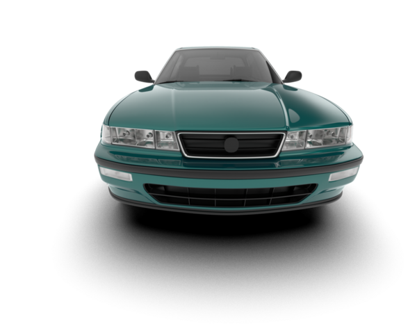 araba beyaz arkaplanda izole edildi