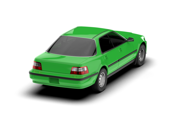 Modern araba beyaz arka planda izole edilmiş. 3d illüstrasyon