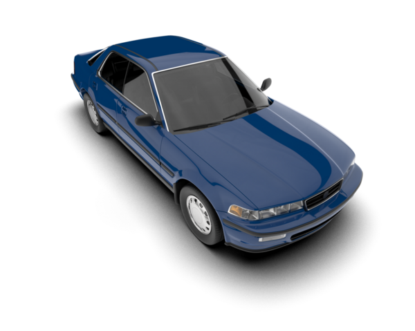 Modern araba beyaz arka planda izole edilmiş. 3d oluşturma