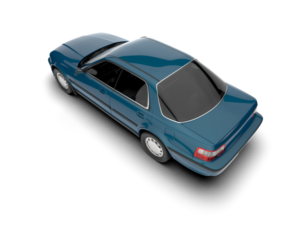 Gri arkaplandaki araba 3 boyutlu görüntüleme