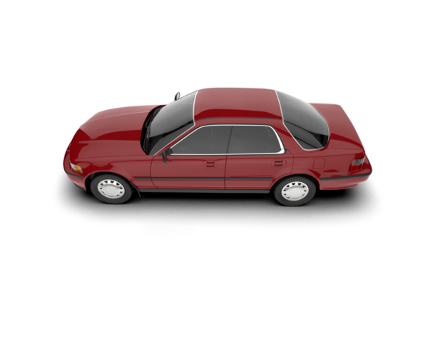 Araba gri bir arka planda izole edilmiş. 3 Boyutlu Hazırlama