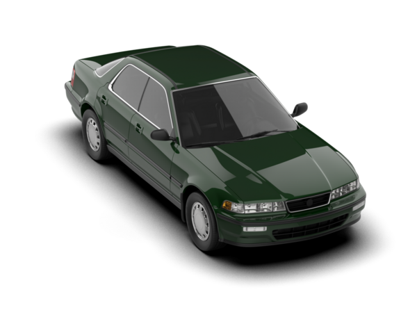 Modern araba. Yeşil araba. vektör.