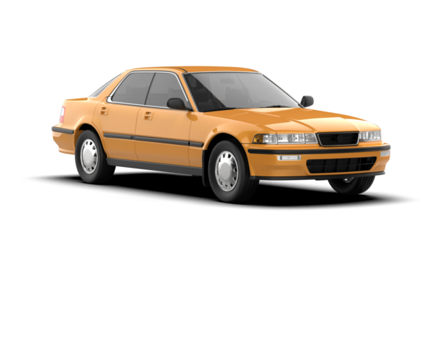 Sarı lüks araba gri arka planda izole edilmiş. vektör illüstrasyonu