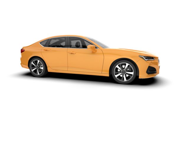 Beyaz arka planda bir araba. Çok detaylı. 3d illüstrasyon.