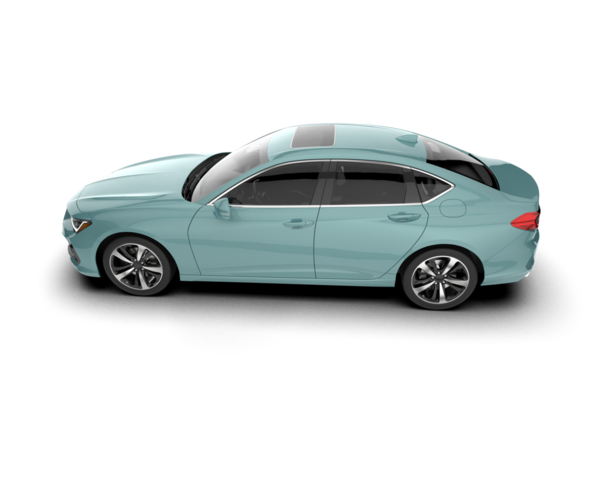 - Araba. Beyaz arka planda bir araba. 3d illüstrasyon.