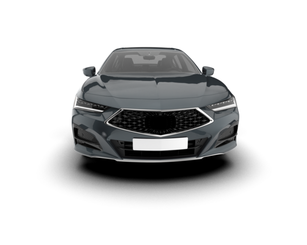 Siyah arka planda bir araba. 3d oluşturma.