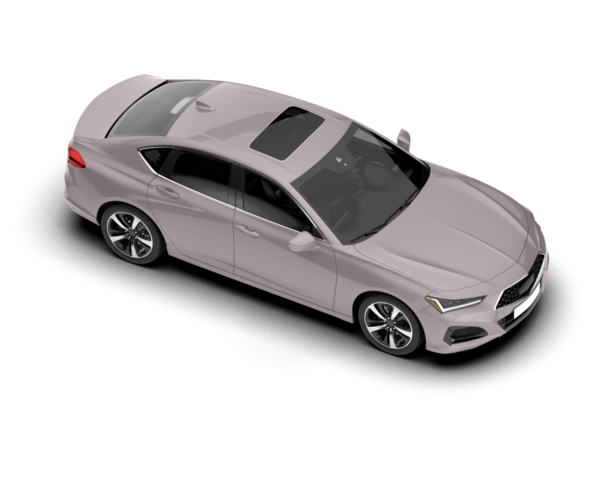 Yan görüşlü gerçekçi bir araba.