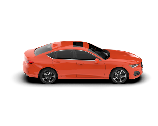 kırmızı araba beyaz arkaplanda izole edildi