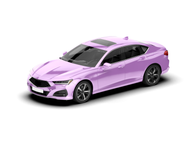 Gerçekçi pembe araba. vektör illüstrasyonu