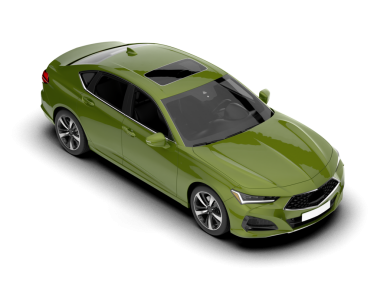 Beyaz arka planda gerçekçi bir araba.