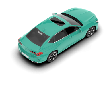 Beyaz arka planda modern bir araba. 3 Boyutlu Hazırlama