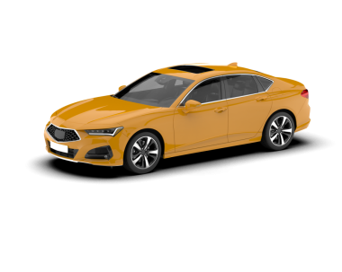 beyaz arkaplanda modern araba.