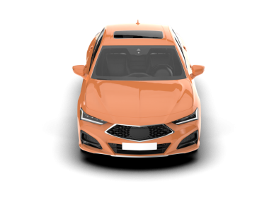 gerçekçi turuncu modern araba