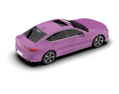 Beyaz arka planda modern bir araba. 3d oluşturma